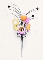 14" Halloween Colorful Eyeball And Candy Pick