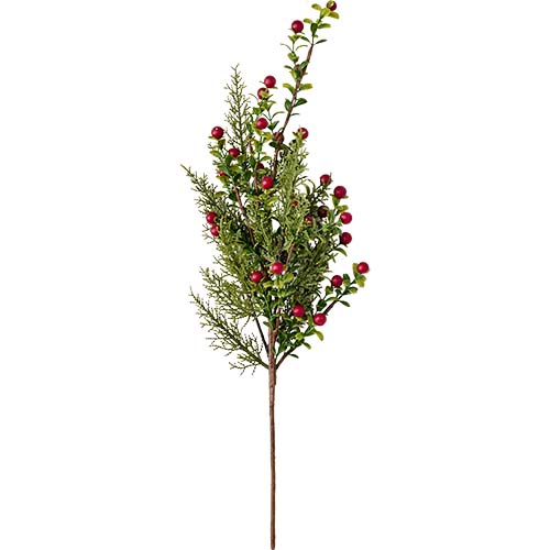 20" Artificial Christmas Boxwood Berry Spray