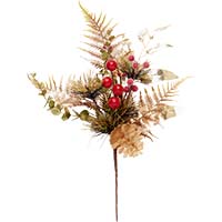 Pine Cone, Berries, Leaf Pick