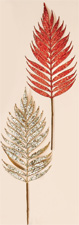 24" Glittered Fern Spray