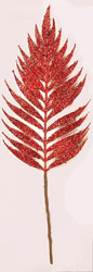 24" Glittered Fern Spray