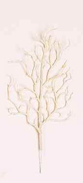 13" Glittered Branch