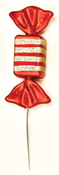 7.5" Plastic Christmas Candy on 5" Pick