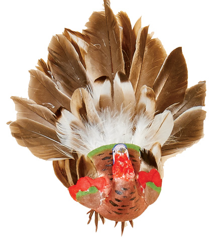 6" Feathered Turkey