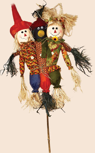 36" Trio Scarecrow