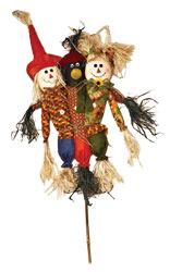 36" Trio Scarecrow