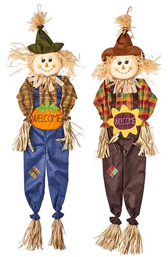 60" Hanging Scarecrow, 2 Asst