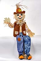 60" Sitting Scarecrow