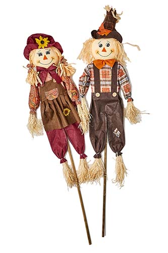 48" Scarecrow on Stake, 2 Assorted 