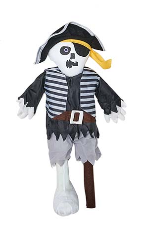 26" Standing Peg Leg Pirate