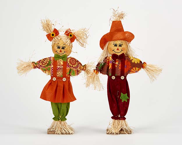 16" Standing Scarecrow, 2 Asst