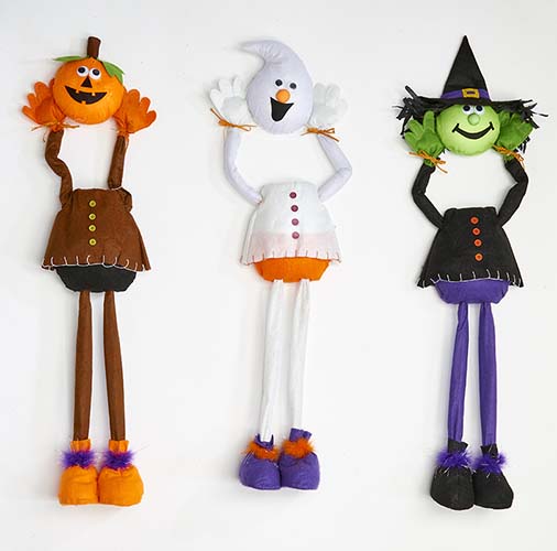 36" Standing Halloween Figures Lifting Head, 3 Asst