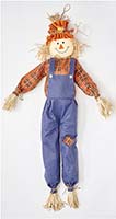 24" Hanging Stuffed Scarecrow