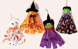 20" Hanging Ghost, Witch, Pumpkin, Frankenstein