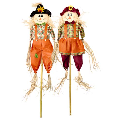 60" Scarecrow On Pole