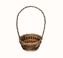7.5" Natural Multi Weave Basket