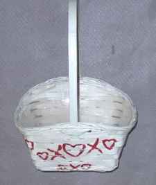 White Kiss Basket - CLOSE OUT