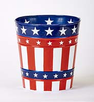 7.5" Galvanized July 4th Bucket