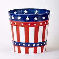 9.5" Galvanized July 4th Bucket