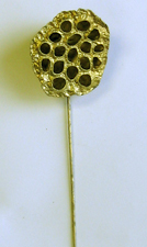8" Large Gold Lotus  Pick