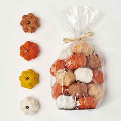 18pcs Bag of 2.5" Coco Pumpkins