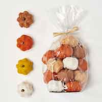 18pcs Bag of 2.5" Coco Pumpkins