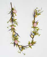 72" Floral Easter Egg Garland 