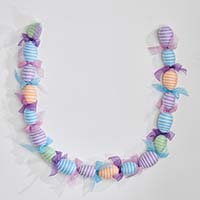 4' Easter Garland with Yarn Covered Eggs