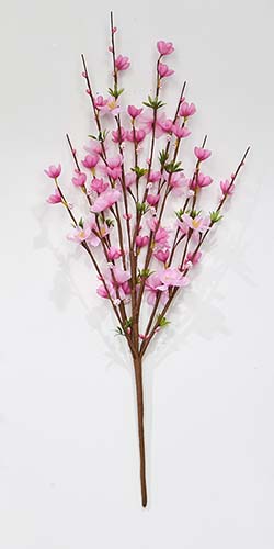 25" Pink Cherry Blossom Spray with Buds