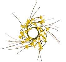2.25" Forsythia Candle Ring with Pips