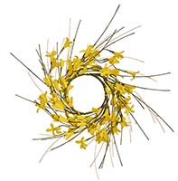 3.25" Forsythia Candle Ring with Pips