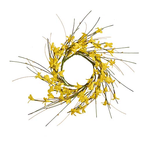 4.25" Forsythia Candle Ring with Pips