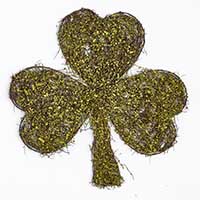 16" X 15" X 1" Hanging Shamrock Decor