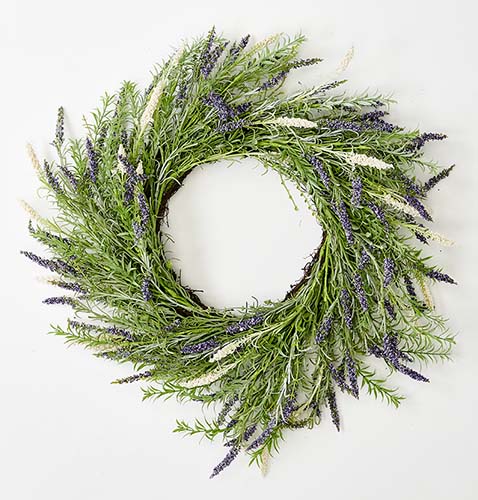 23" Lavender Wreath on Natural Twig Base