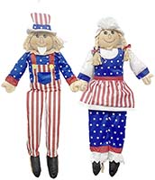 60" Uncle Sam Sitter, 2 Assorted
