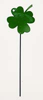 5" Iron Clover Leaf on 10" Garden Stake