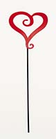 3" Iron Heart on 12" Stake