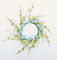 15" Easter Eggs and Berries Wreath