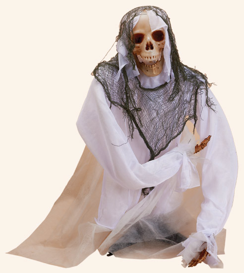 28" Animated White Skull Groundbreaker