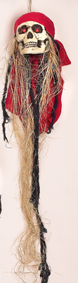 3' Hanging Pirate Head- CLOSE OUT