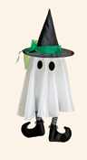 24" Hanging Ghost w/ Hat & Legs