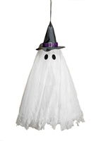 31" LED Multicolor Flashing Hanging Ghost with Sound