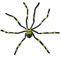 28" Black & Green Tarantula w/ Flashing Eyes