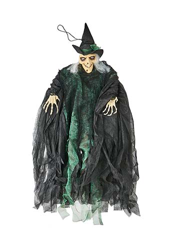 43" Hanging Witch w/ Red Light