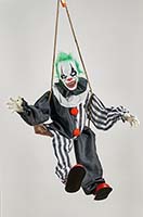 55" Hanging Animated Clown on Swing