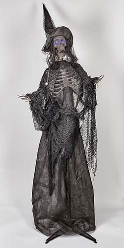 78" Standing Light Up And Talking Witch