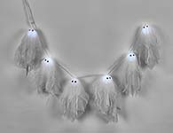 43" LED Multicolor Flashing Ghost Garland