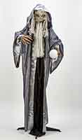 66" Standing Animated Wizard w/ LED Crystal Ball
