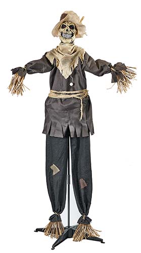 72" Standing Animated Shaking Scarecrow