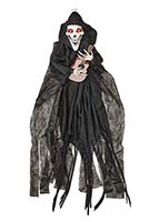 52" Animated Halloween Hanging Reaper Playing Guitar